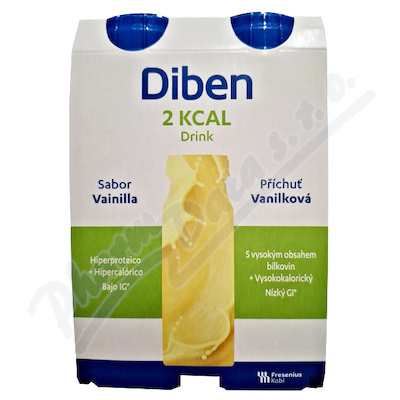 Diben 2 kcal Drink příchuť vanilková perorální roztok 4x200ml