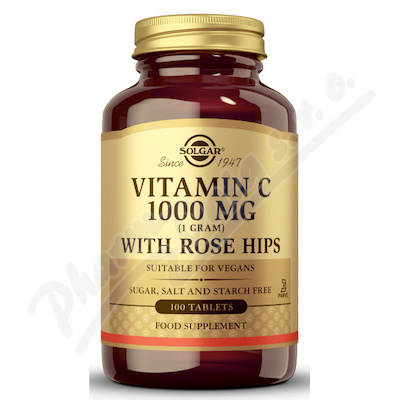 Solgar Vitamin C 1000mg se šípky 100 tablet