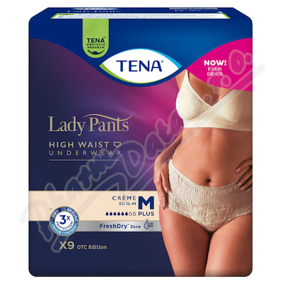 TENA Lady Pants Plus Creme Medium inkontinenční kalhotky 9ks 782560