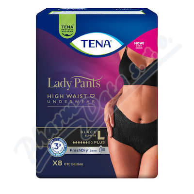 Tena Lady Pants Plus Black Large inkontinenční kalhotky 8ks 785291