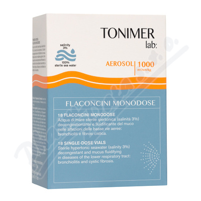 Tonimer lab Aerosol 1000mOsm/kg jednodávkové ampule 18ks