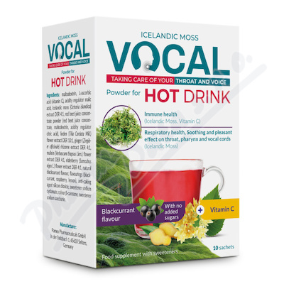 Vocal Hot drink s příchutí černého rybízu sáčky 10ks