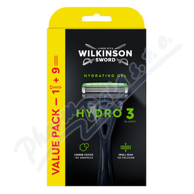 Wilkinson Hydro 3 Skin Protection Value Pack strojek+9ks náhradní hlavice