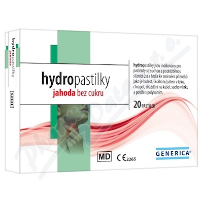Hydropastilky jahoda bez cukru 20ks Generica