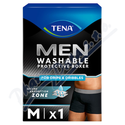 Tena Men Washable Protective Boxer M černé inkontinenční boxerky 1ks 84948