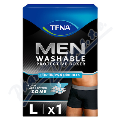 Tena Men Washable Protective Boxer L černé inkontinenční boxerky 1ks 84949