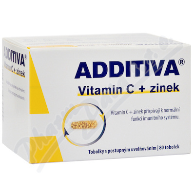 Additiva Vitamin C + zinek 80 tobolek