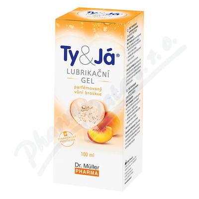 Lubrikační gel Ty&Já parfemovaný vůní broskve 100ml Dr.Müller
