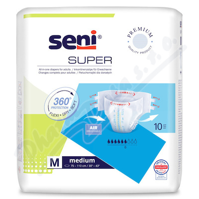 Seni Super inkontinenční plenkové kalhotky M 10ks