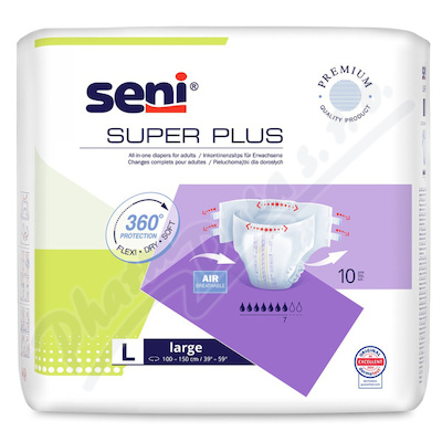Seni Super Plus inkontinenční plenkové kalhotky L 10ks