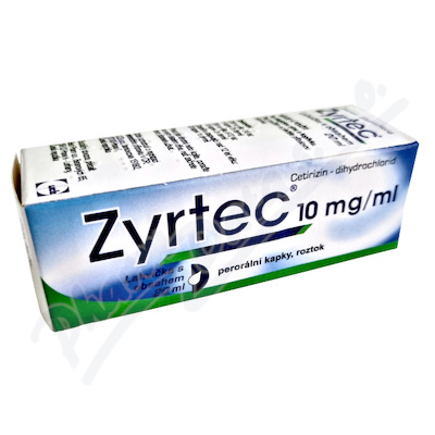 Zyrtec 10mg/ml kapky 20ml