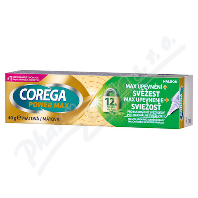 Corega Power Max upevnění + svěžest fixační krém 40g