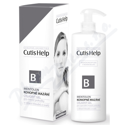 Cutishelp Mentolen konopné mazání v oblasti kloubů a svalů 200ml