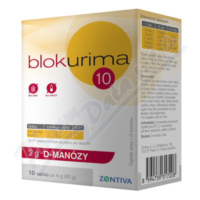 Blokurima 2g D-manózy sáčky 10x4g