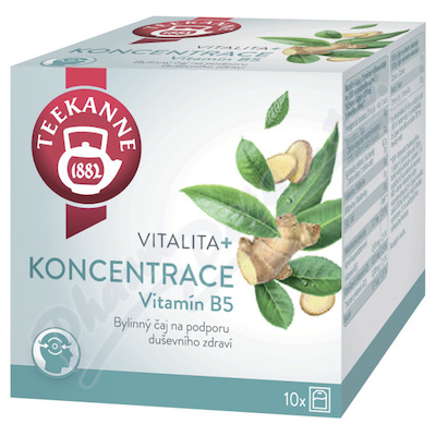 Teekanne Vitalita + Koncentrace Vitamín B5 čaj 10x1.8g