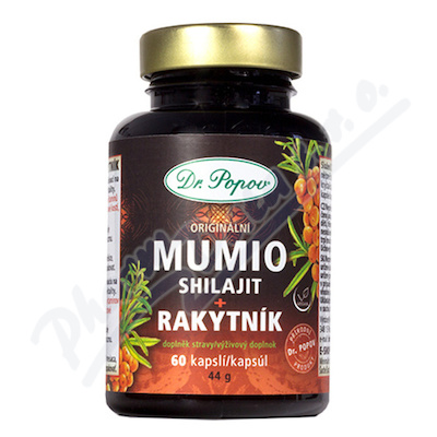 Dr.Popov Mumio Shilajit + Rakytník 60 kapslí