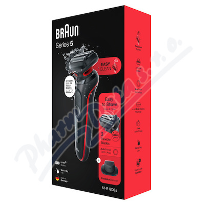 Braun Series 5 51-r1200s Red Holící Strojek