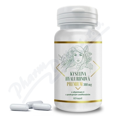 Kyselina hyaluronová Premium 300mg s vitaminem C cps.60 Vakos XT
