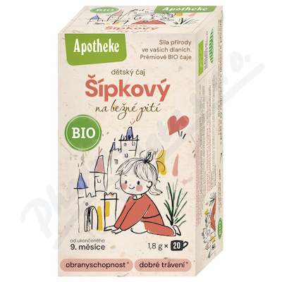 Apotheke BIO Dětský Šípkový čaj na běžné pití 20x1.8g