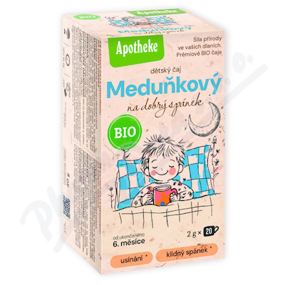 Apotheke BIO Dětský Meduňkový čaj na dobrý spánek 20x2g