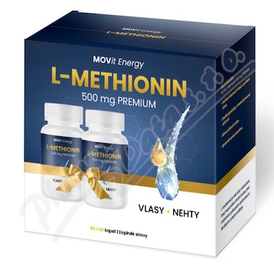 MOVit L-Methionin 500mg Premium 90+90 kapslí