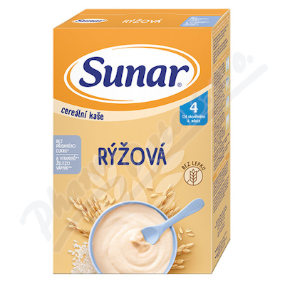 Sunar Cereální kaše rýžová od ukončení 4.měsíce 210g