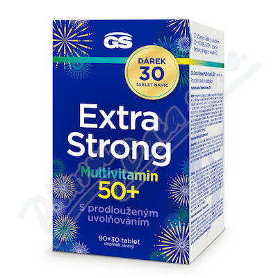 GS Extra Strong Multivitamin 50+ 90+30 tablet zdarma
