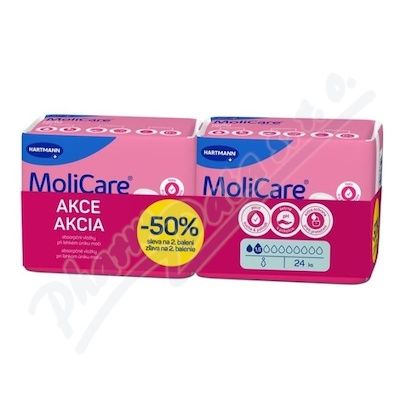 MoliCare Lady Pad inkontinenční dámské vložky 1.5 kapek duopack 2x12ks
