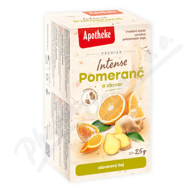 Apotheke Premier Intense Pomeranč a zázvor čaj 20x2.5g