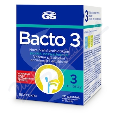 GS Bacto 3 pastilky 20