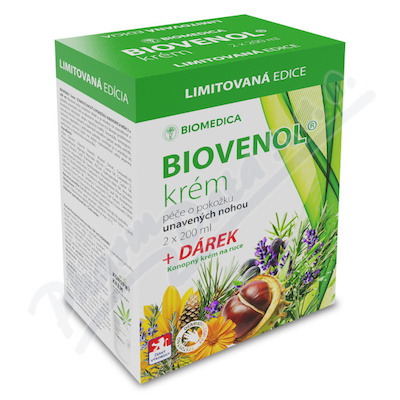 Biovenol krém 2x200ml + dárek Konopný krém na ruce 100ml