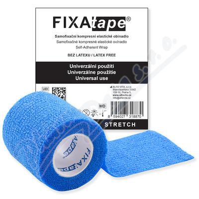 FIXAtape Stretch samofixační obinadlo 5cm x 450cm modré