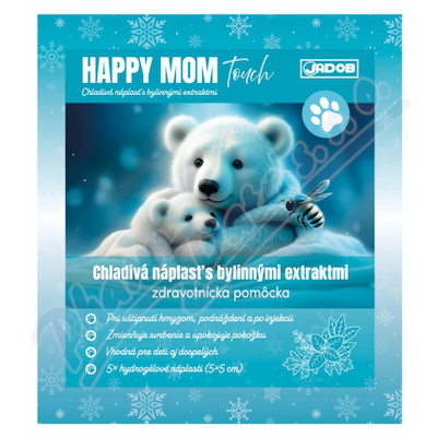 Jadob Happy mom Touch chladivá náplast s bylinnými extrakty 5x5cm 5ks