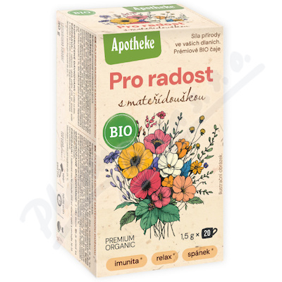 Apotheke BIO Pro radost s mateřídouškou čaj 20x1.5g