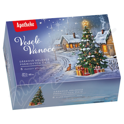 Apotheke Dárková kolekce prémiových čajů Veselé Vánoce 48 sáčků