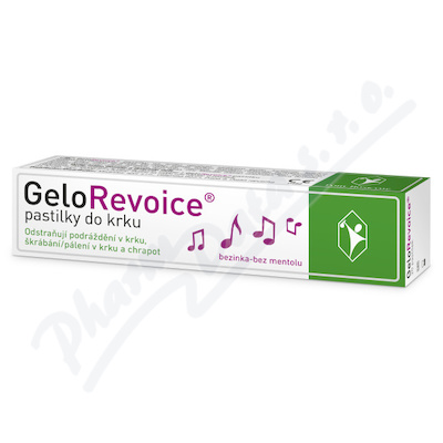 GeloRevoice pastilky do krku Bezinka - bez mentolu 20 ks