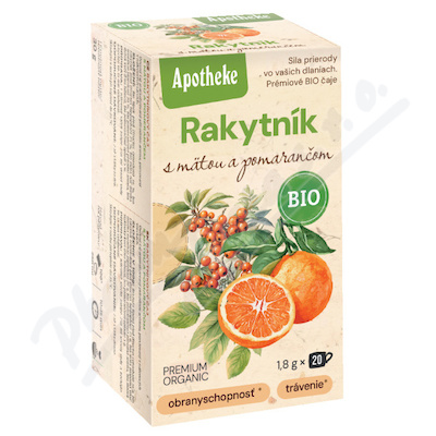 Apotheke BIO Rakytník s mátou a pomerančem čaj 20 sáčků