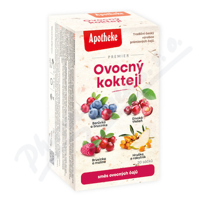 Apotheke Premier Ovocný koktejl směs čajů 4v1 20 sáčků
