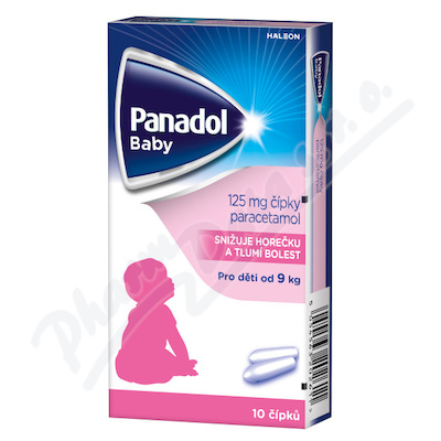Panadol Baby 125mg čípky 10ks