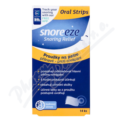 Snoreeze Proužky přilnavé na patro proti chrápání 14ks
