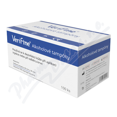 Verifine alkoholové tampóny nesterilní 60x30mm 100ks