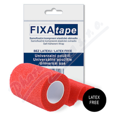 FIXAtape Stretch samofixační obinadlo 7.5cmx450cm červená