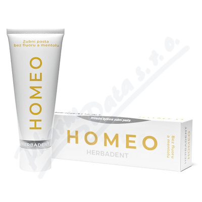 Herbadent Homeo Přírodní bylinná zubní pasta bez fluoru a mentolu 75g