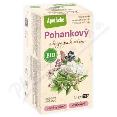 Apotheke BIO Pohankový čaj s bezovým květem 20x1.5g nový design