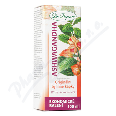 Dr.Popov Kapky bylinné Ashwagandha 100ml