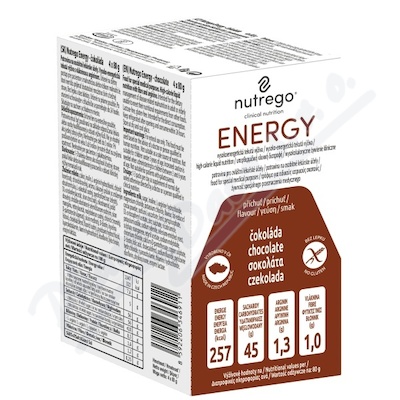 Nutrego Energy Příchuť čokoláda por sol 4x80g
