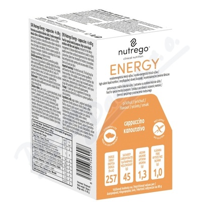 Nutrego Energy Příchuť Cappuccino por sol 4x80g