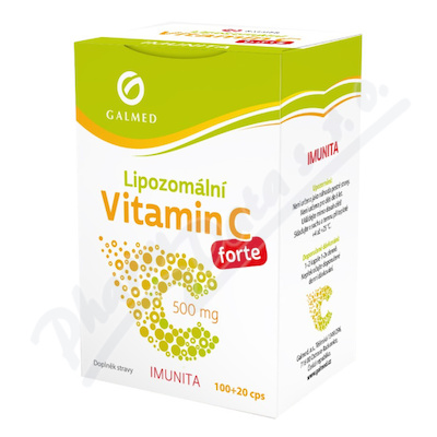 Vitamín C lipozomální forte 500mg 100+20 kapslí navíc Galmed