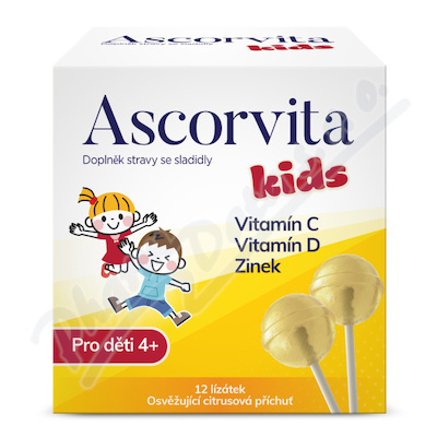 Ascorvita Kids lízátka pro děti 12ks