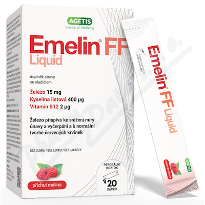 Emelin FF Liquid malina 20x15ml Agetis